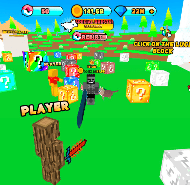 Robby: Lucky Blocks, Simulator